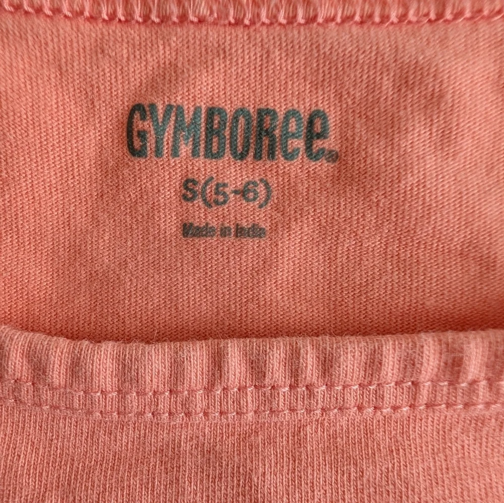 Gymboree Girls Peach Short-Sleeve 'Bring On Spring' Graphic Tee Size 5-6